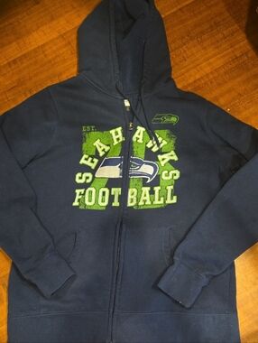 Y2k NFL Team Apparel Women's Navy Hoodie